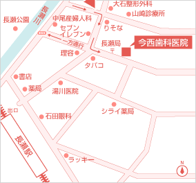 今西歯科医院の周辺地図